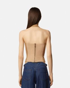 Vetements | Versace Haut Style Corset A Lacets