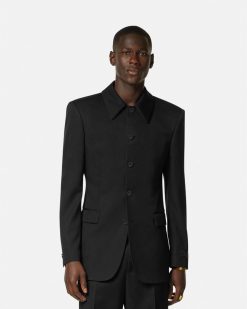 Blazers Et Costumes | Versace Veste A Boutonnage Droit