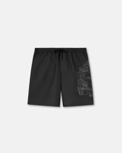 Maillots De Bain | Versace Boardshort Versace Cartouche