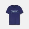 T-Shirts Et Polos | Versace T-Shirt A Logo Brode