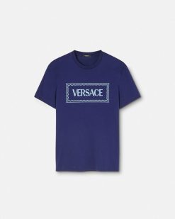 T-Shirts Et Polos | Versace T-Shirt A Logo Brode