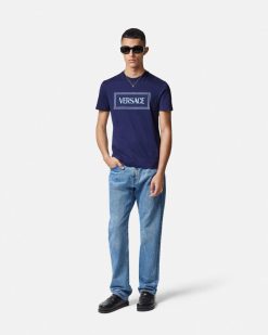 T-Shirts Et Polos | Versace T-Shirt A Logo Brode