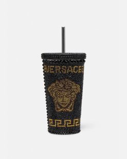 Voyages | Versace Mug De Voyage Medusa Avec Cristaux