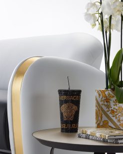 Voyages | Versace Mug De Voyage Medusa Avec Cristaux