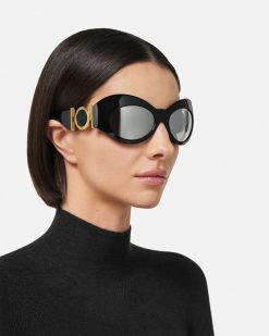 Lunettes De Soleil | Versace Lunettes De Soleil Ecran Ovales