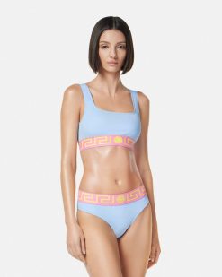 Maillots De Bain | Versace Bas De Bikini A Bordure Greca