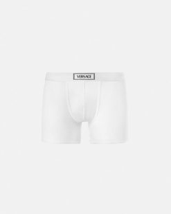 Boxers | Versace Boxer Long Cotele 90S Versace Logo