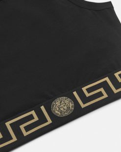 Soutiens-Gorge Et Slips | Versace Haut Court A Bordure Greca