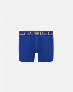 Boxers | Versace Boxer Long A Bordure Greca