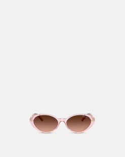 Lunettes De Soleil | Versace Lunettes De Soleil Ovales Tubular Greca