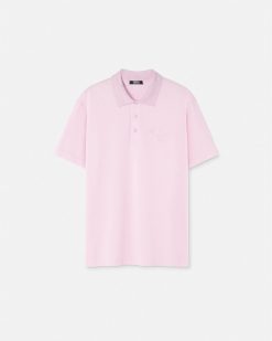 T-Shirts Et Polos | Versace Polo Versace Milano Stamp