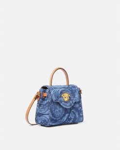 La Medusa | Versace Petit Sac A Main En Jean Barocco La Medusa