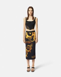 Vetements | Versace Jupe Mi-Longue Watercolour Couture