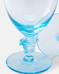 Verres Et Coupes | Versace Lot De 2 Verres A Eau Medusa Lumiere