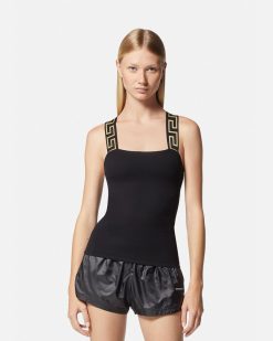 Activewear | Versace Debardeur De Sport A Bordure Greca