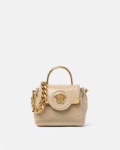 La Medusa | Versace Petit Sac A Main La Medusa Effet Croco