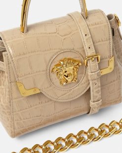 La Medusa | Versace Petit Sac A Main La Medusa Effet Croco