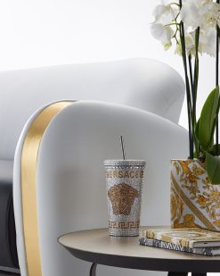 Voyages | Versace Mug De Voyage Medusa Avec Cristaux