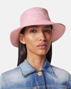 Chapeaux Et Casquettes | Versace Bob A Logo En Jacquard Barocco