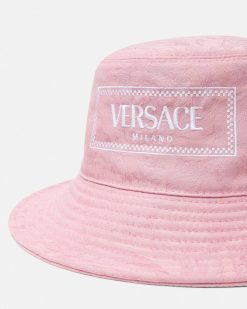 Chapeaux Et Casquettes | Versace Bob A Logo En Jacquard Barocco