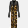 Vetements | Versace Robe Mi-Longue Froncee Watercolour Couture