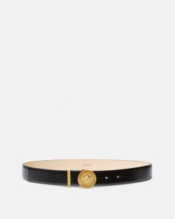 Ceintures | Versace Ceinture En Cuir Medusa Biggie