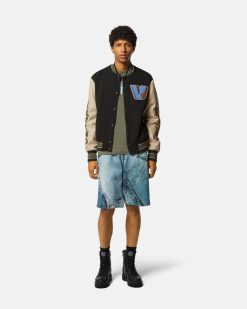 Vetements | Versace Bermuda Patchwork Denim