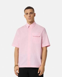 Chemises | Versace Chemise Oxford Contrasto