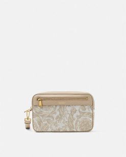 Athena | Versace Pochette En Jacquard Barocco