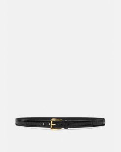 Ceintures | Versace Ceinture En Cuir Aspect Croco