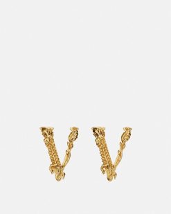 Boucles D'Oreilles | Versace Puces D'Oreilles Virtus