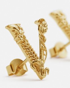 Boucles D'Oreilles | Versace Puces D'Oreilles Virtus