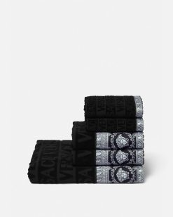 Linge De Bain | Versace Lot De 5 Serviettes I Baroque