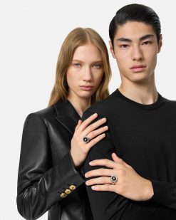 Bagues | Versace Bague Medusa En Email