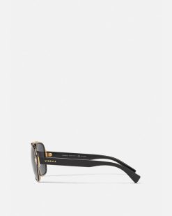 Lunettes De Soleil | Versace Lunettes De Soleil Medusa Retro Charm