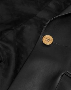 Vestes Et Blazers | Versace Blazer En Cuir