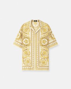 Chemises | Versace Chemise Barocco En Soie