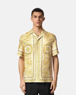 Chemises | Versace Chemise Barocco En Soie