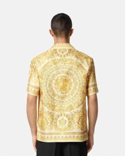 Chemises | Versace Chemise Barocco En Soie