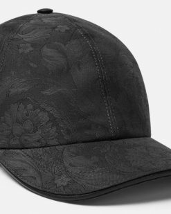 Chapeaux Et Casquettes | Versace Casquette De Baseball En Jacquard Barocco