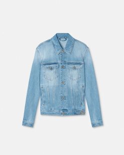 Vestes Et Manteaux | Versace Blouson En Denim