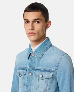 Vestes Et Manteaux | Versace Blouson En Denim