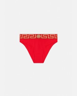 Maillots De Bain | Versace Bas De Bikini A Bordure Greca