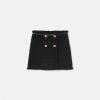 Jupes | Versace Mini-Jupe En Tweed Boucle