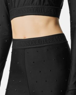 Vetements | Versace Legging Avec Logo Et Cristaux