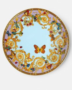 Assiettes | Versace Assiette De Presentation Le Jardin 33 Cm