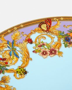 Assiettes | Versace Assiette De Presentation Le Jardin 33 Cm