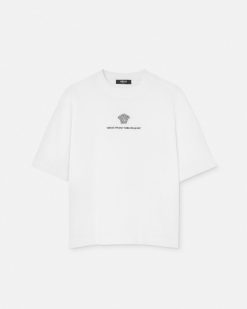 T-Shirts Et Polos | Versace T-Shirt Brode Medusa Milano