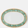 Assiettes | Versace Plat De Service Scala Del Palazzo Verde 33 Cm