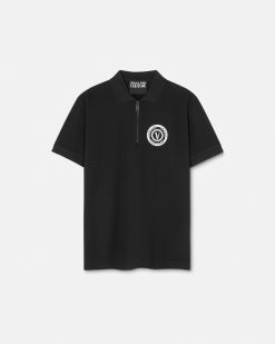 Vetements | Versace Polo Zippe A Manches Courtes V-Emblem